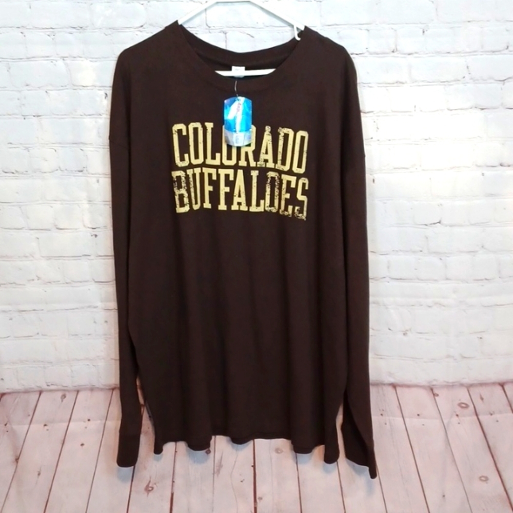Colorado Buffalo's Offical‎  Men's Brown Long Sleeve Shirt 2XL  NWT